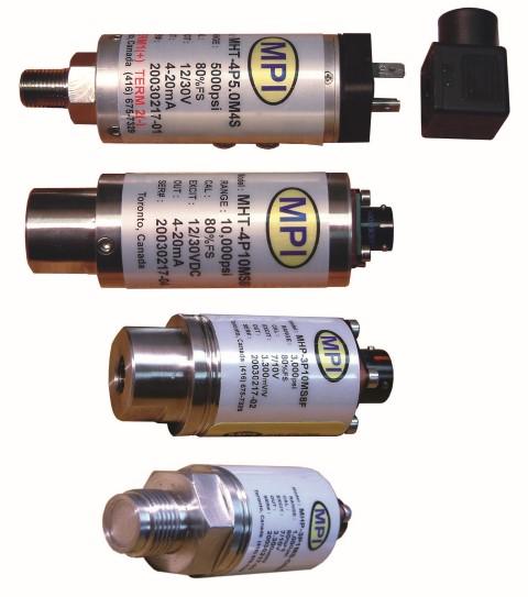 MPI industrial pressure transducers and transmitters