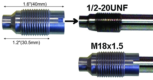 Mounting Hole Thread Adaptor M18x1 5 To 1 2 unf