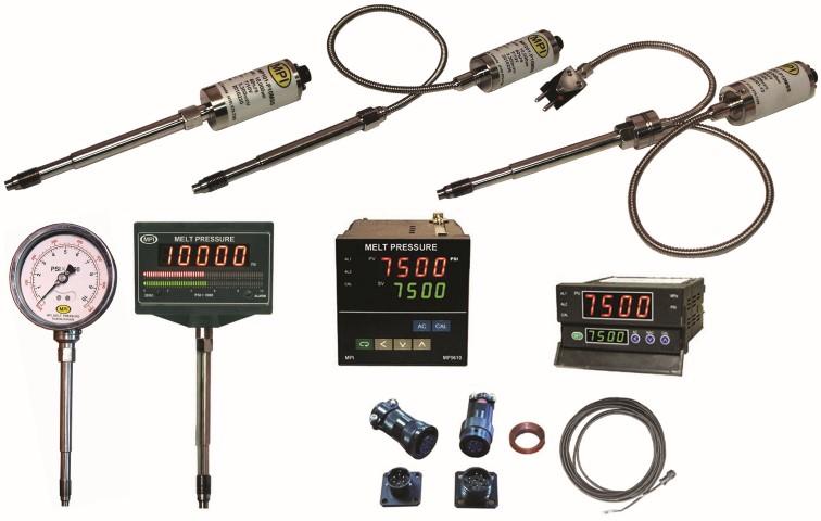 MPI melt pressure transducers, transmitters and indicators