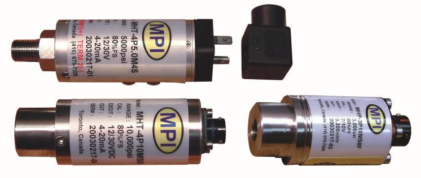 MPI hydraulic pressure transducers