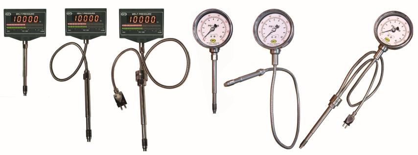 MPI Digital and Mechanical Melt Pressure Gauges