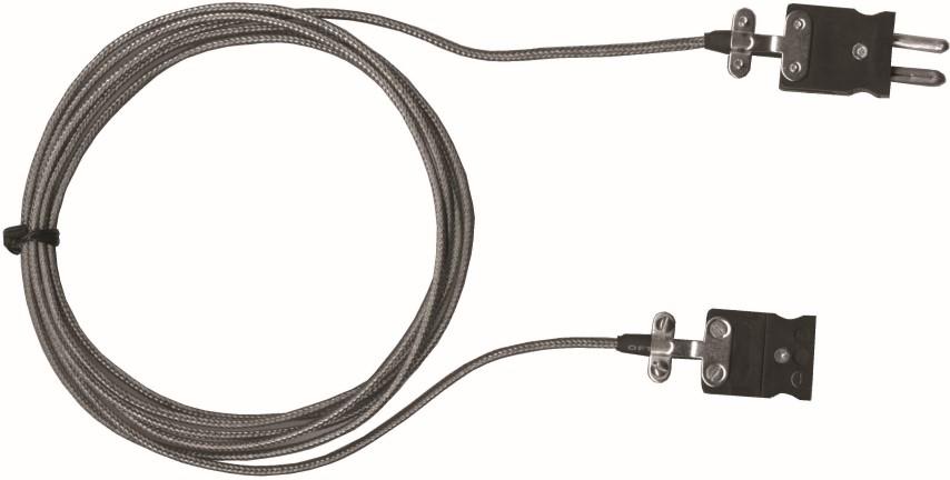 T/C J extension, Female-plug, 50ft F/G +S/S Braid, fork-terminal