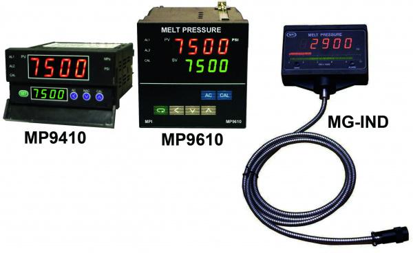 Melt Pressure indicators with alarms